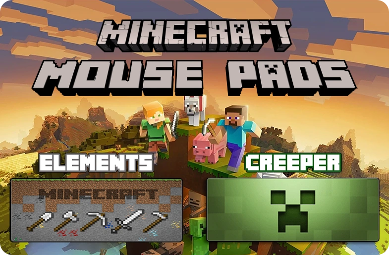 MINECRAFT MOUSE PADS BANNER MOBILE